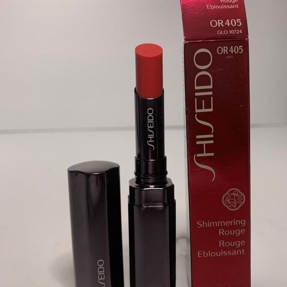 SHISEIDO Shimmering Rouge OR405 Lipstick .07 0z Boxed, NEW - Picture 2 of 4